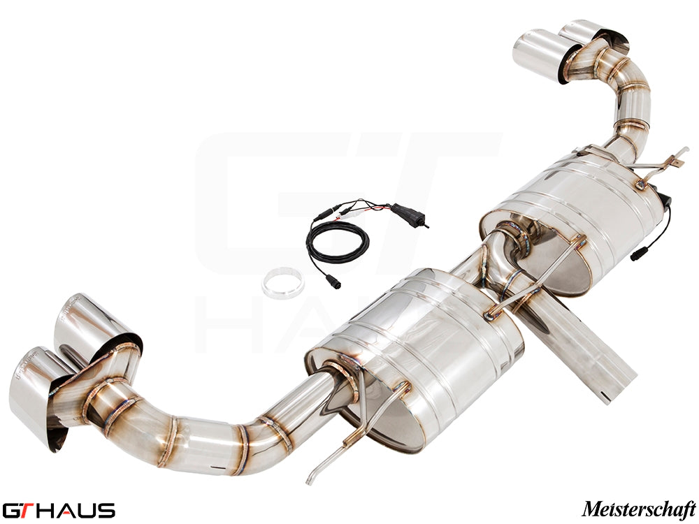 Premium performance exhaust system for BMW F16 X6 SAV 3.5i, featuring stainless steel construction and electronic valve control.