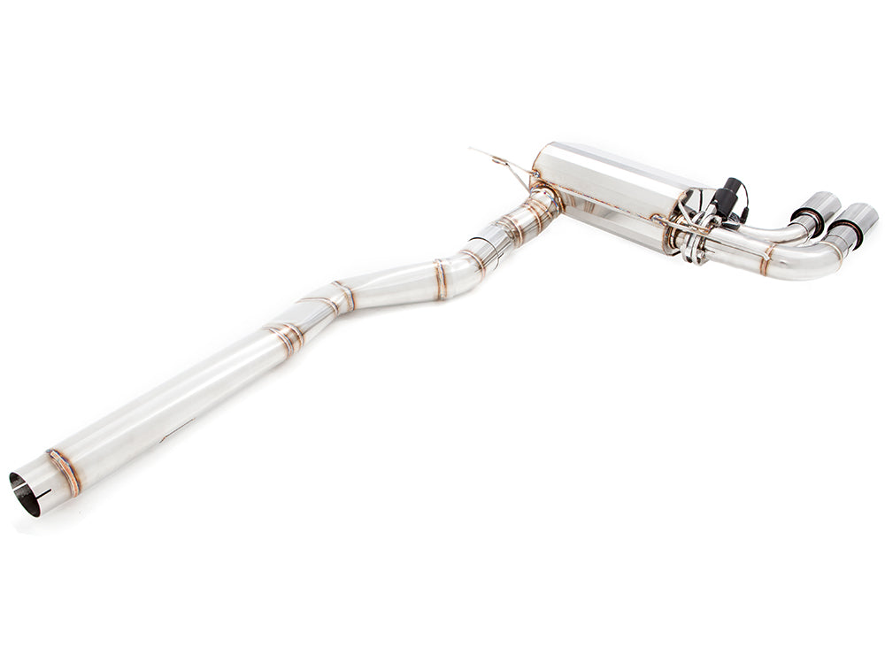 Premium stainless steel exhaust system for BMW F30/F31/F34/F36 3 Series 320i, 328i, 330i/xi, enhancing performance and sound.