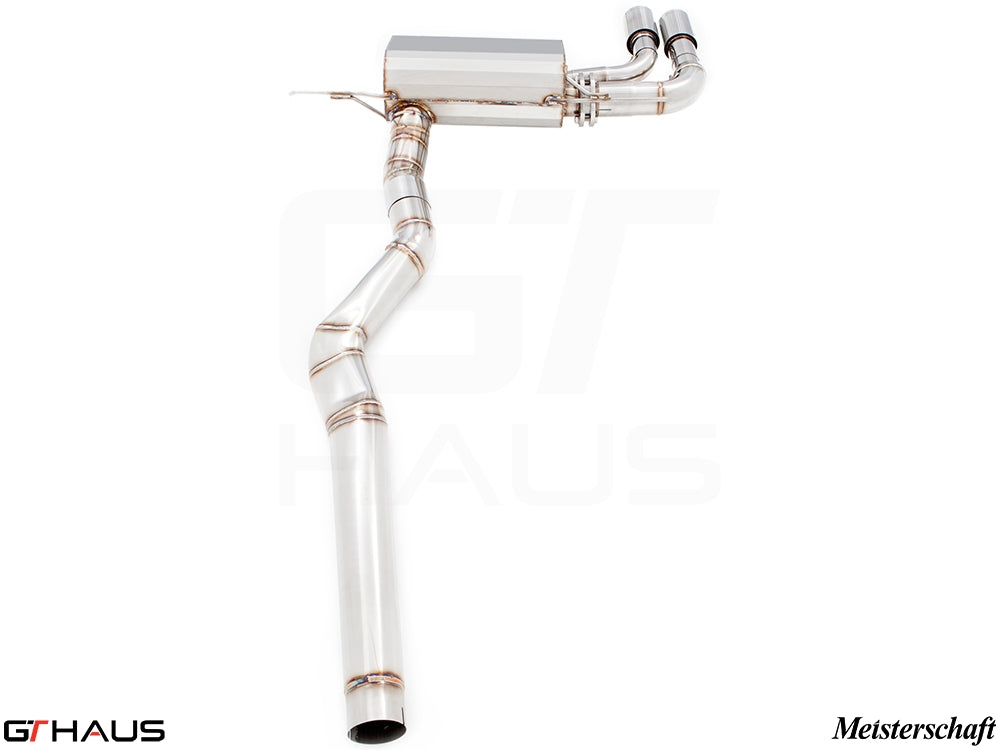 Premium exhaust system for BMW F30/F31/F34/F36 3 Series, enhancing performance and sound for 320i, 328i, 330i models.
