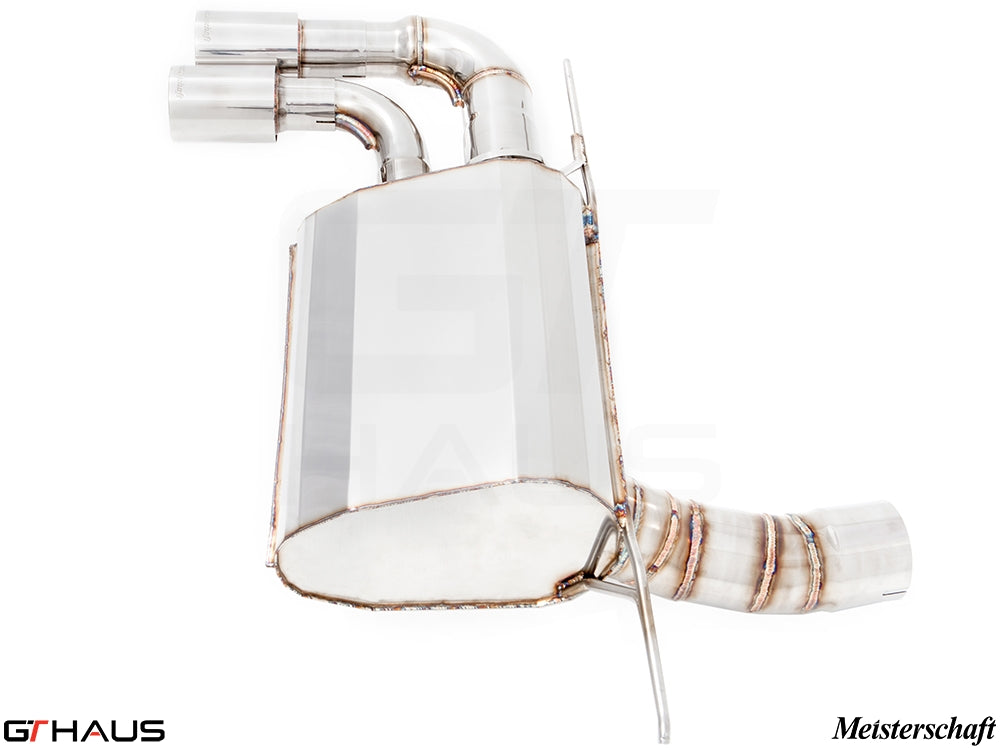 Premium exhaust system for BMW F30/F31/F34/F36 3 Series, enhancing performance and sound for 320i, 328i, 330i models.