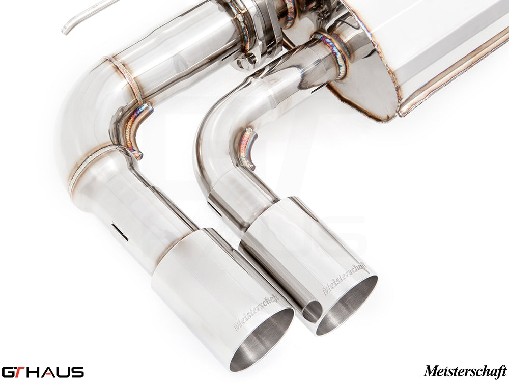 Premium stainless steel exhaust tips for BMW F30/F31/F34/F36 3 Series, enhancing performance and style.