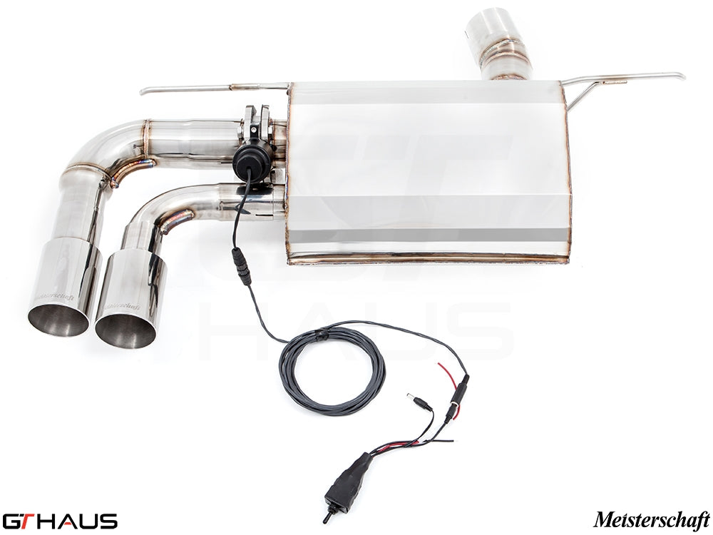 Premium exhaust system for BMW F32/F33 4 Series 428/430i, featuring stainless steel construction and electronic valve control.