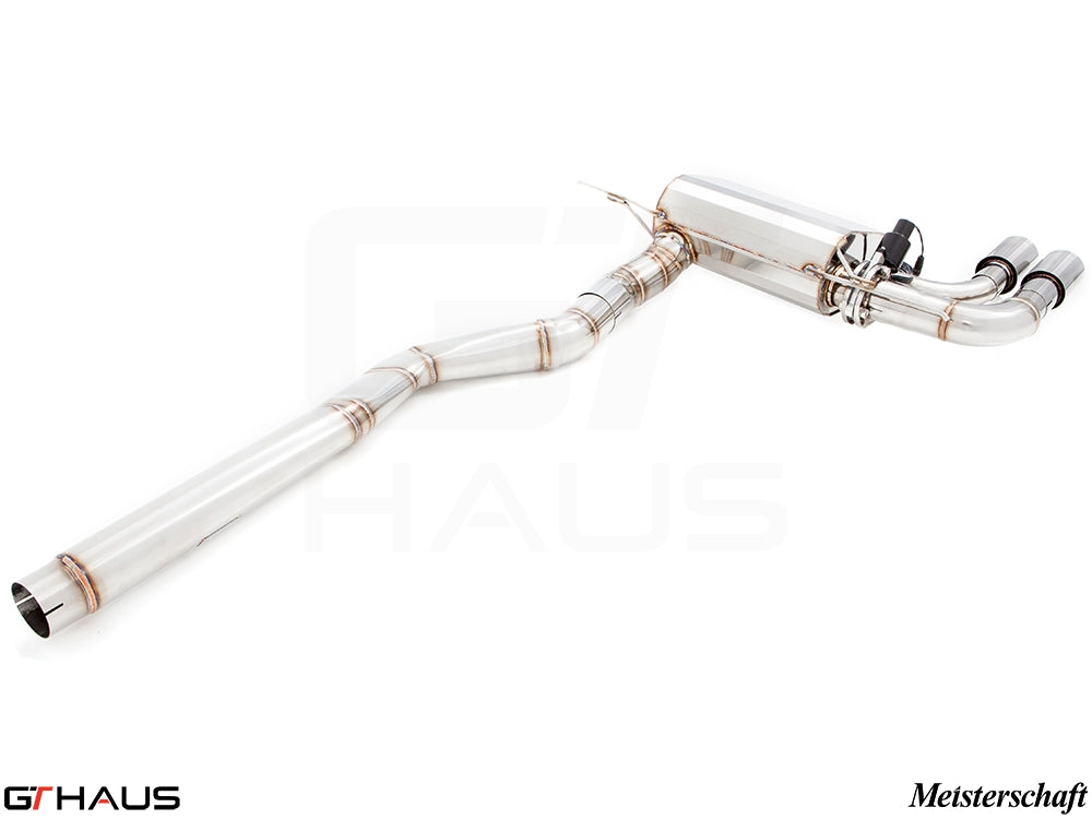 Premium exhaust system for BMW F32/F33 4 Series 428/430i/xi, featuring stainless steel construction and electronic valve control.