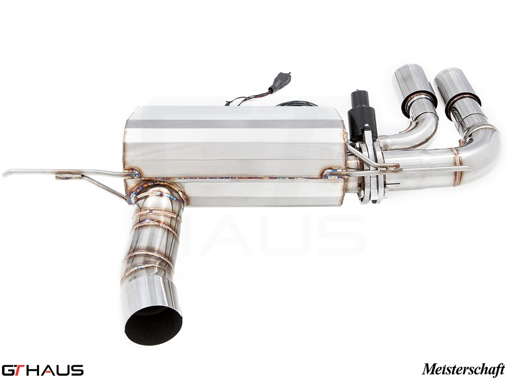 Premium exhaust system for BMW F32/F33 4 Series Coupes/Convertibles 428/430i, featuring stainless steel construction.