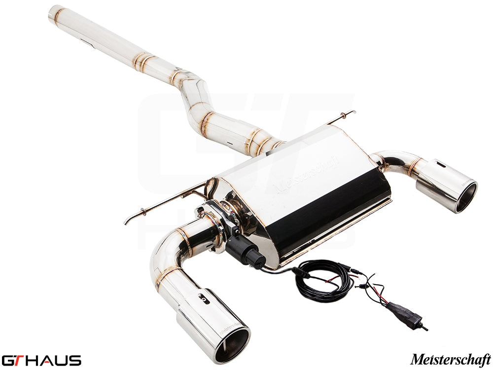 Premium exhaust system for BMW F32/F33 4 Series 435/440i/xi, featuring stainless steel construction and electronic valve control.