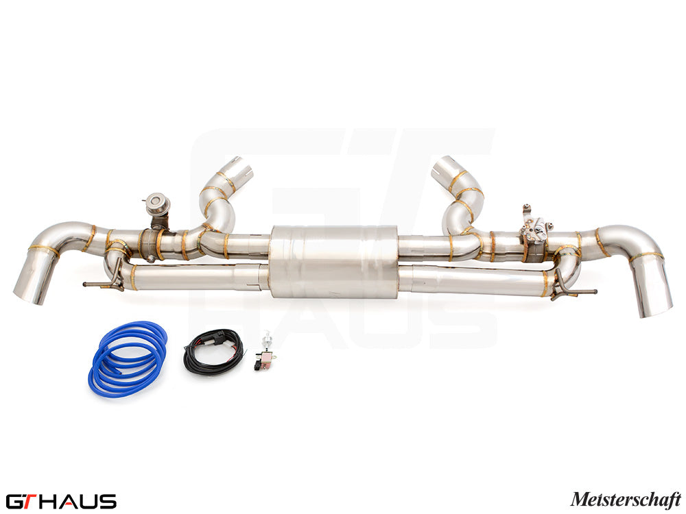 Premium performance exhaust system for BMW G07 X7 SAV 40ix (B58C) featuring stainless steel construction and electronic valve control.