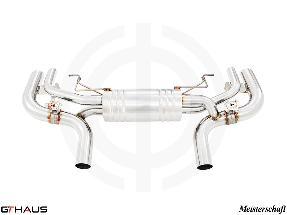 Premium performance exhaust system for BMW G11/G12 7 Series Alpina B7 Bi-turbo V8, featuring stainless steel construction.