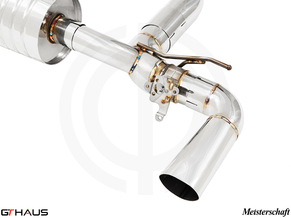 Premium exhaust system for BMW G11/G12 7 Series 740i I-6 (B58) featuring stainless steel construction and electronic valve control.