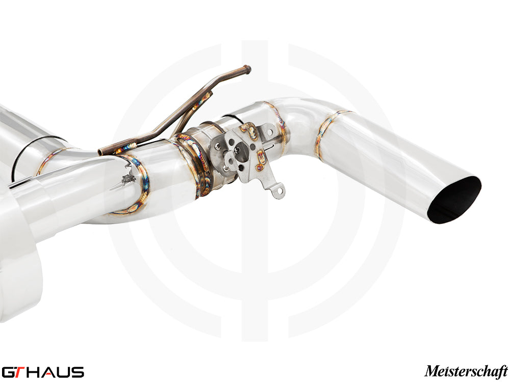 Premium exhaust system for BMW G11/G12 7 Series 740i I-6 (B58) featuring electronic valve control and stainless steel construction.