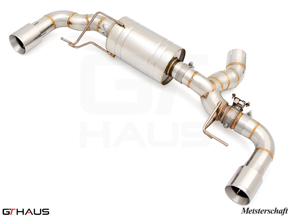 Premium exhaust system for BMW G20 3 Series 320i/330i/xi I-4 (B48) featuring stainless steel construction and electronic valve control.