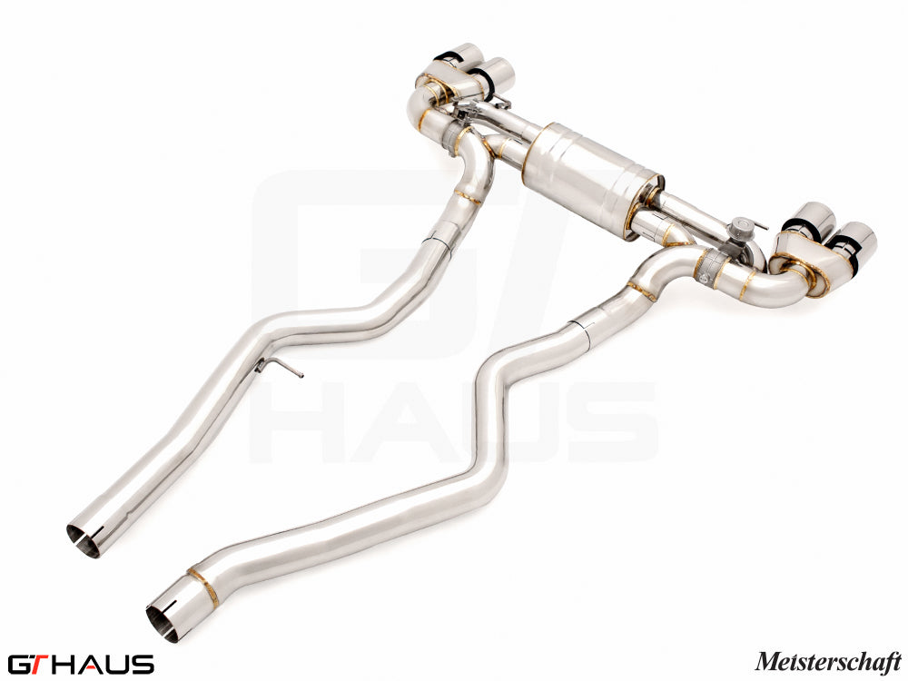 Premium stainless steel exhaust system for BMW G20 340i/xi/M340i LCI I-6 B58, enhancing performance and sound.