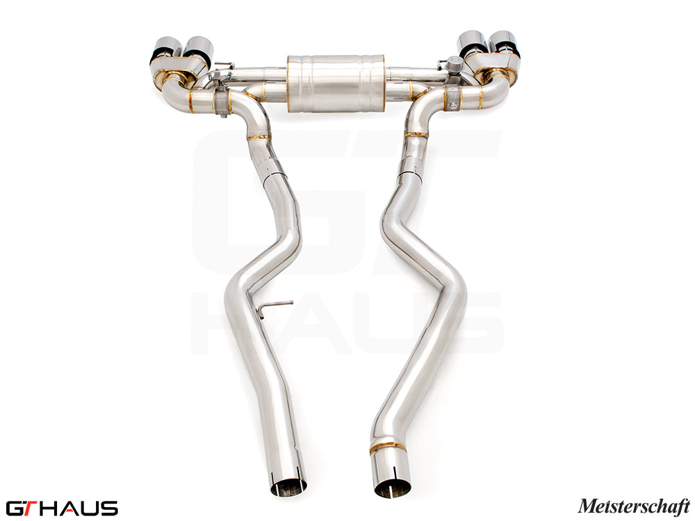 Premium performance exhaust system for BMW G20 3 Series 340i/xi/M340i LCI I-6, featuring stainless steel construction.