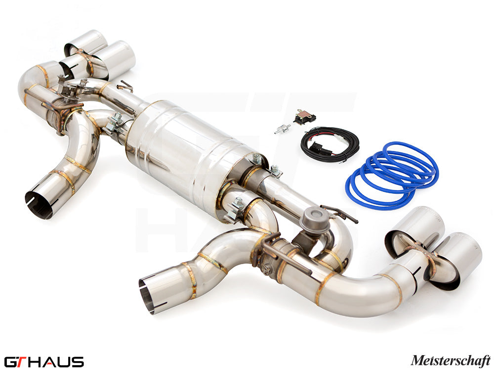 Premium exhaust system for BMW G29 Z4 Series sDrive M40i, featuring stainless steel construction and electronic valve control.