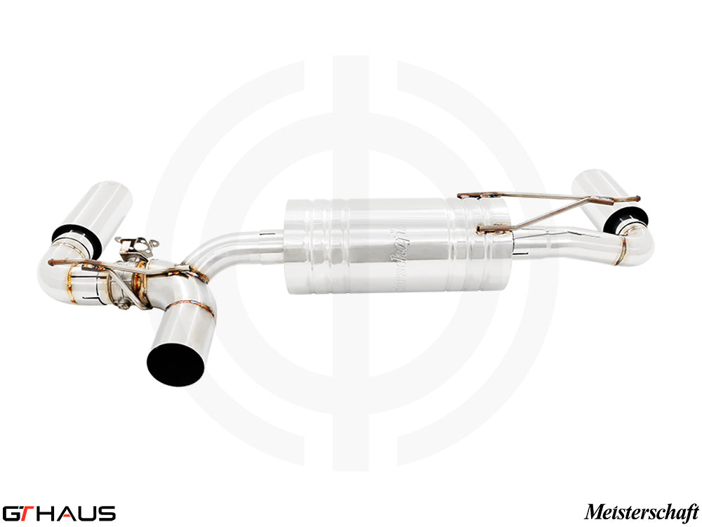 Premium exhaust system for BMW G30/G31 5 Series 520i/530i/xi I-4, featuring stainless steel construction and enhanced performance.