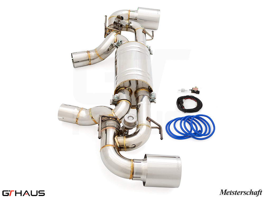 Premium Meisterschaft exhaust system for BMW G42 2 Series 240i/xi/M240i I-6 (B58) with electronic valve control.