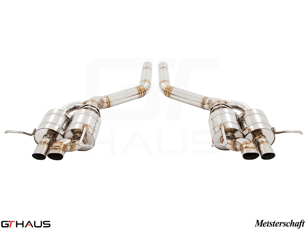Premium Meisterschaft exhaust system for Bentley Continental GT Coupe and Cabrio, enhancing performance and sound.