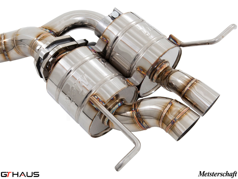 Premium exhaust system for Bentley Continental GT Speed, featuring stainless steel construction and advanced valve control.