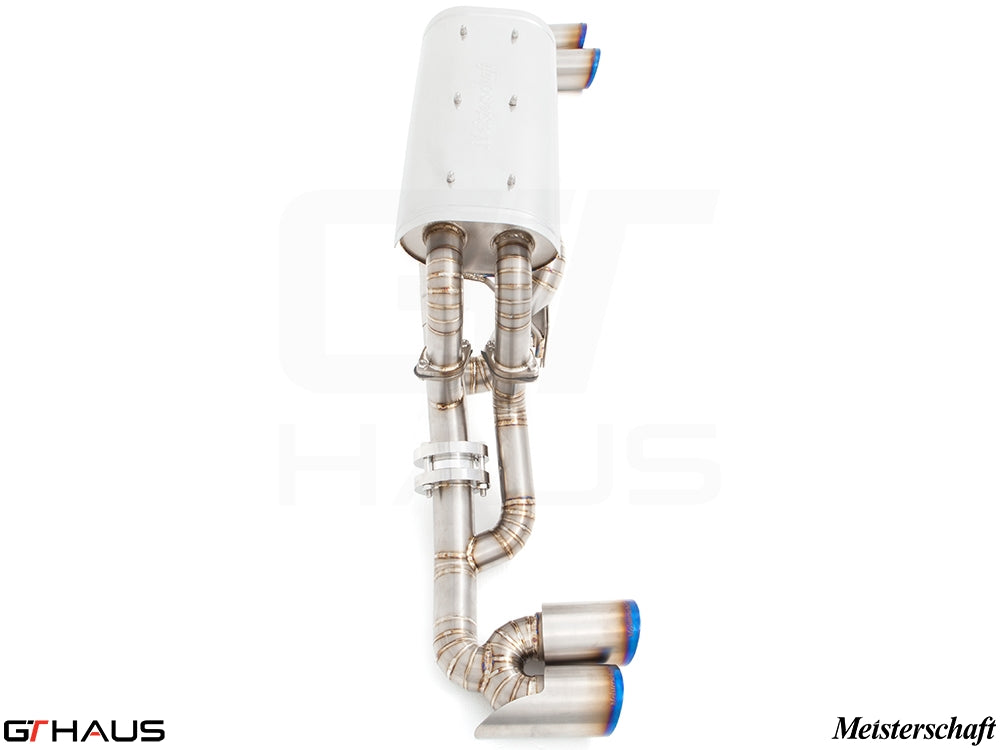 Premium exhaust system for Ferrari F430 Coupe/Spider, featuring stainless steel construction and performance-enhancing design.