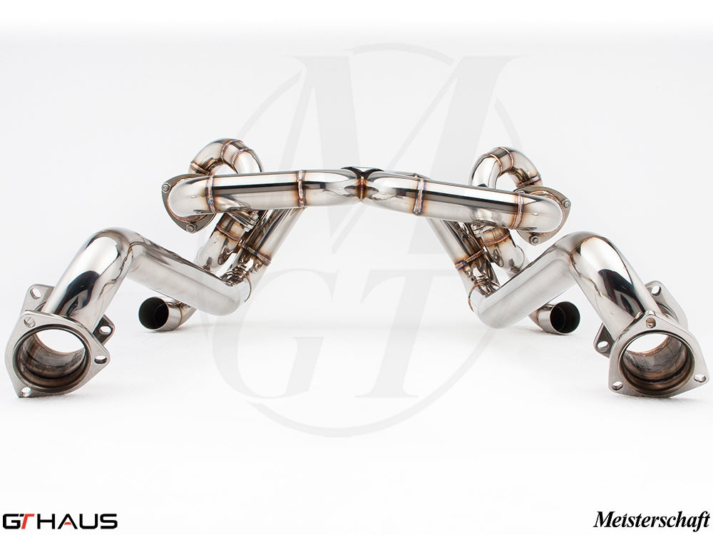 Premium stainless steel exhaust system for Ferrari F430 Scuderia Coupe, enhancing performance and sound.