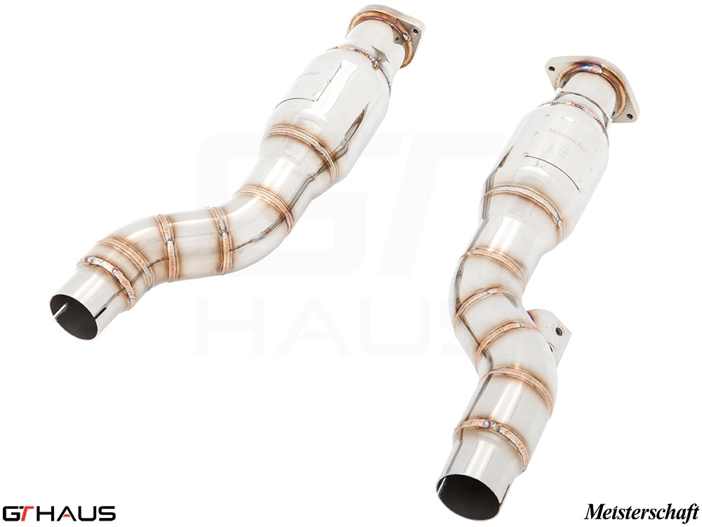 Ferrari F599 GTB/GTO 2006-2012 SR pipe designed to remove secondary cat-converters for enhanced performance.