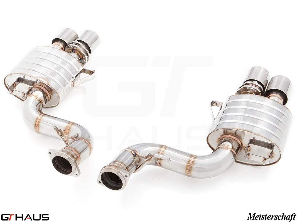 Premium exhaust system for Ferrari F599 GTB/GTO V12 Coupe, featuring stainless steel construction and enhanced performance.