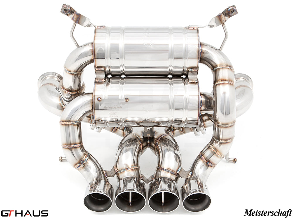 Premium exhaust system for Lamborghini Aventador LP700/720/750-4 Coupe, featuring stainless steel construction and advanced design.