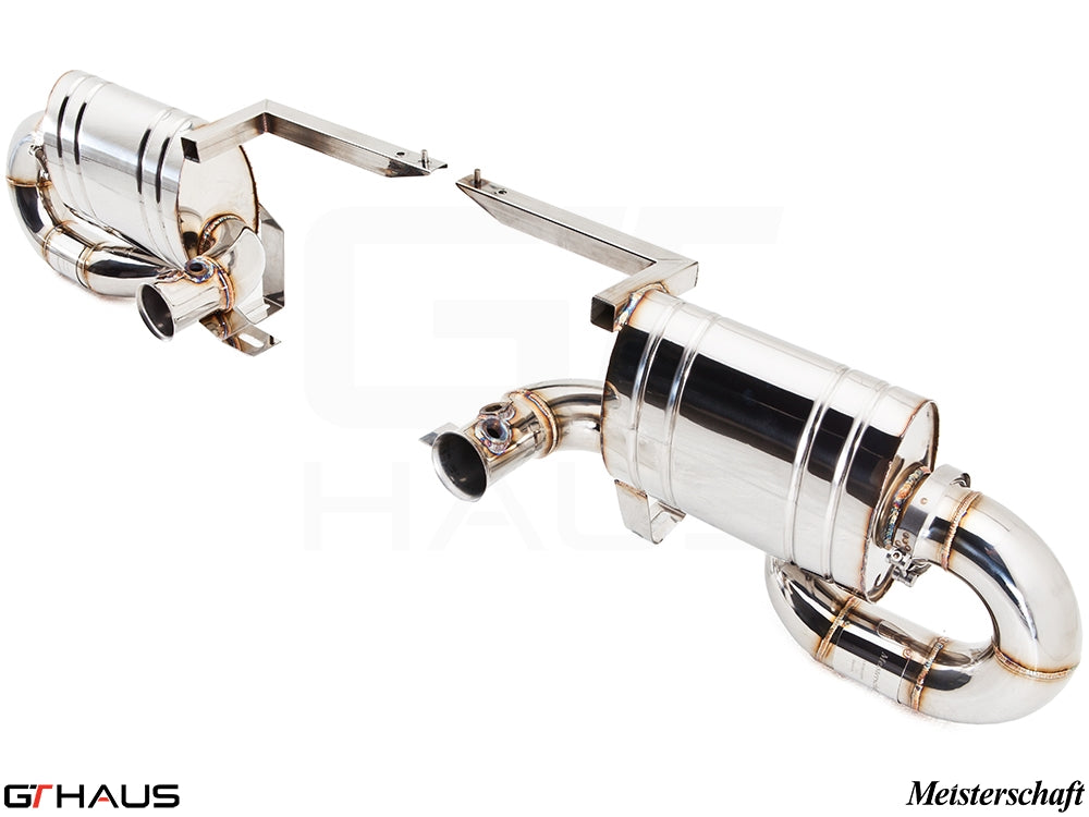 Premium Meisterschaft exhaust system for Lamborghini Gallardo V10 Coupe and Spyder, enhancing performance and sound.