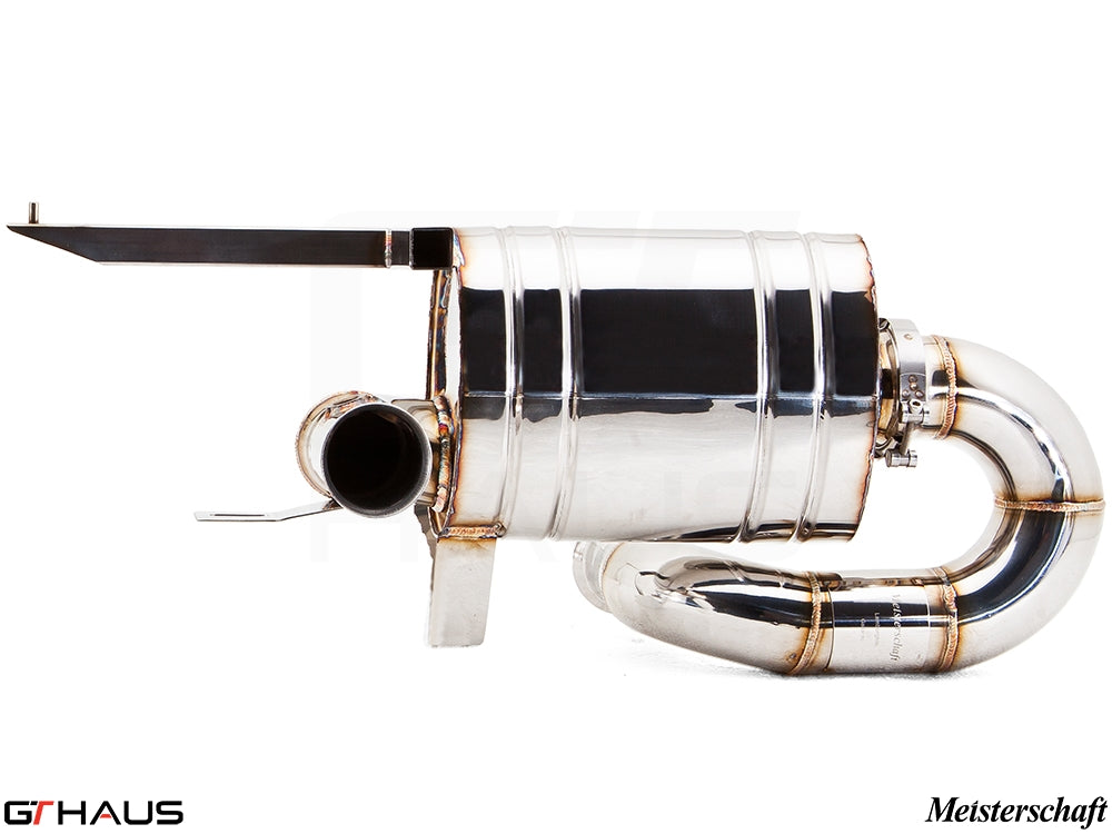 Premium exhaust system for Lamborghini Gallardo V10 Coupe, featuring polished stainless steel construction and sleek design.