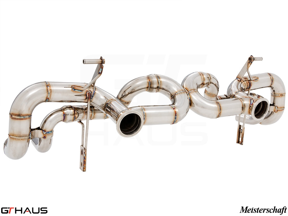 Premium stainless steel exhaust system for Lamborghini Gallardo V10 LP550/560/570, enhancing performance and sound.