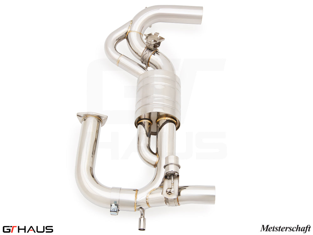 Premium stainless steel exhaust system for Lotus Emira V6 3.0 SC, featuring advanced design for enhanced performance.