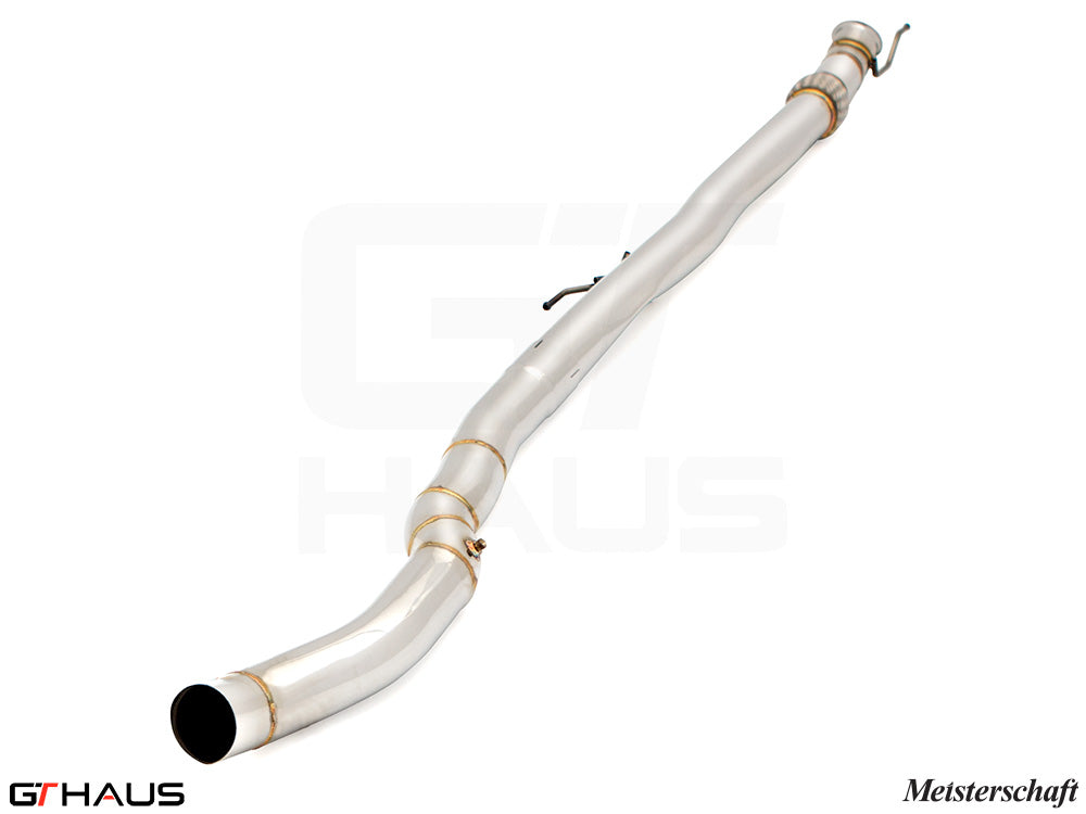 Full cat-back LSR pipes for 2020+ Mercedes-Benz C118 CLA 45 AMG, featuring high-quality stainless steel construction.
