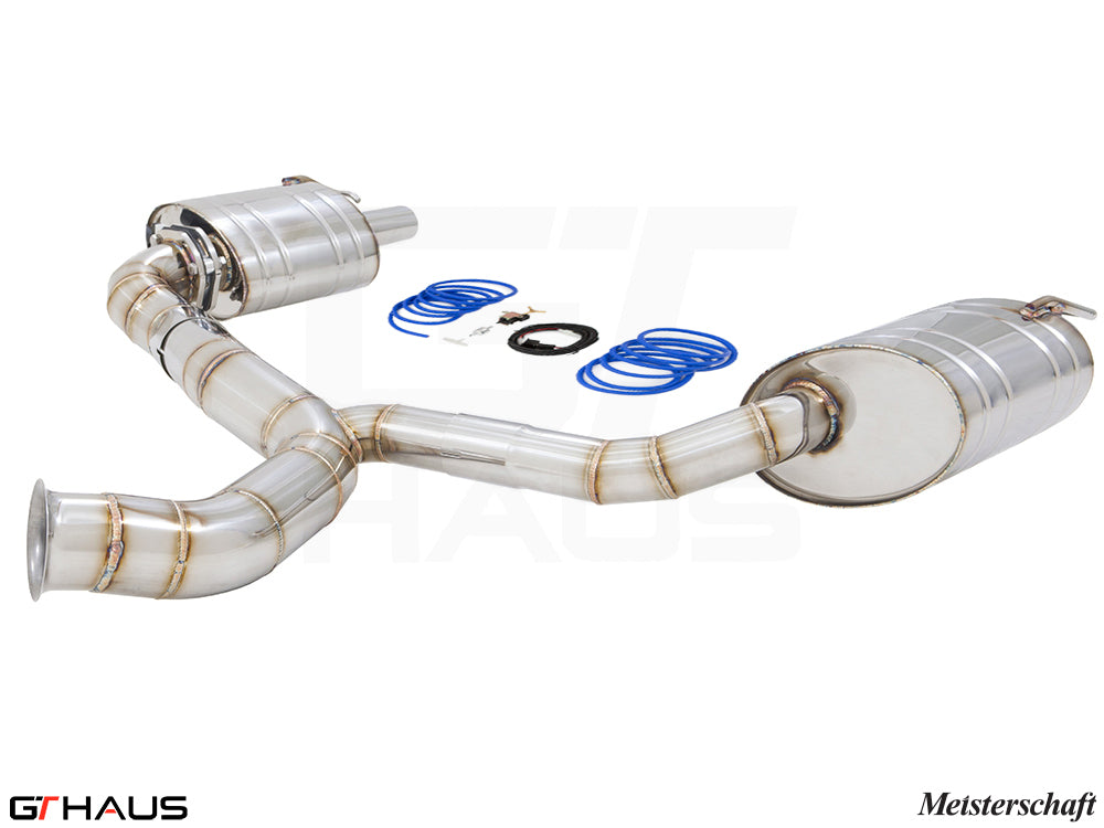 Premium performance exhaust system for Mercedes-Benz C205 C-Coupe C43 AMG, featuring stainless steel construction and electronic valve control.