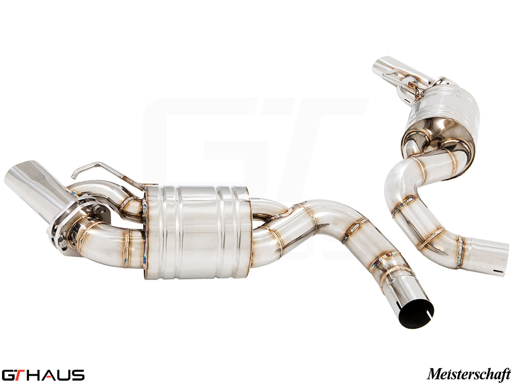 Premium exhaust system for Mercedes-Benz C217 S-Class Coupe S550/S560 V8 Bi-Turbo, featuring high-quality stainless steel construction.