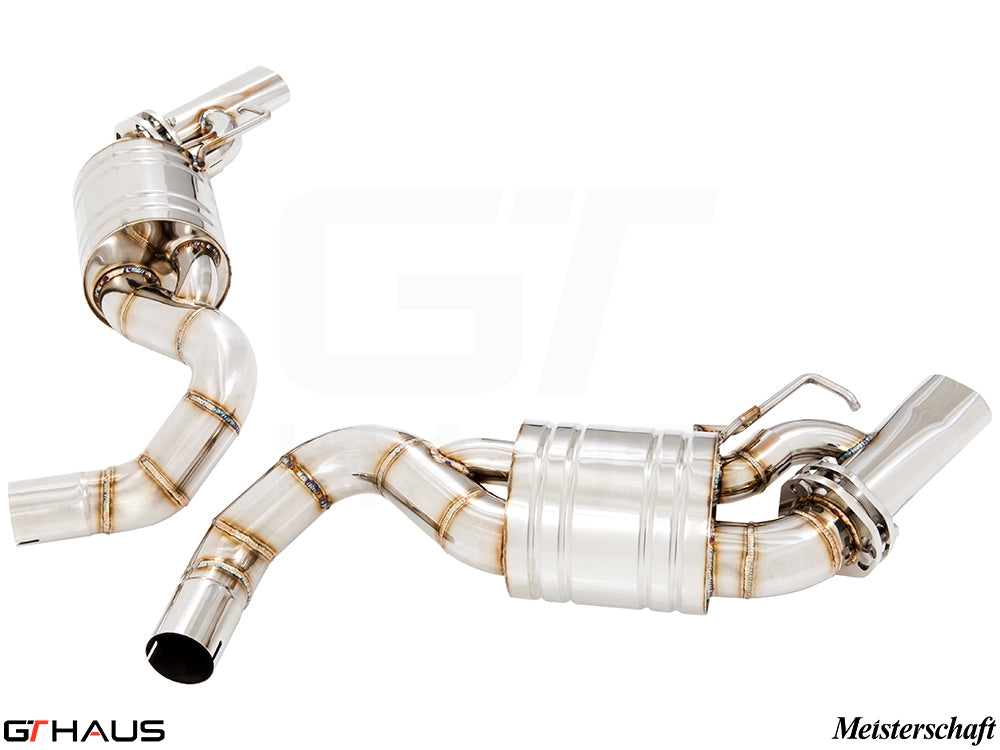 Premium performance exhaust system for Mercedes-Benz C217 S-Class Coupe S550/S560, featuring stainless steel construction and precision design.