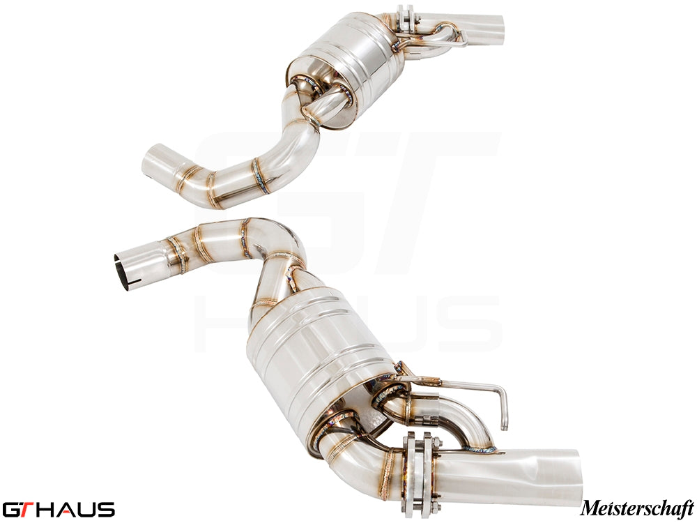 Premium performance exhaust system for Mercedes-Benz C217 S-Class Coupe S63, featuring stainless steel construction and advanced design.