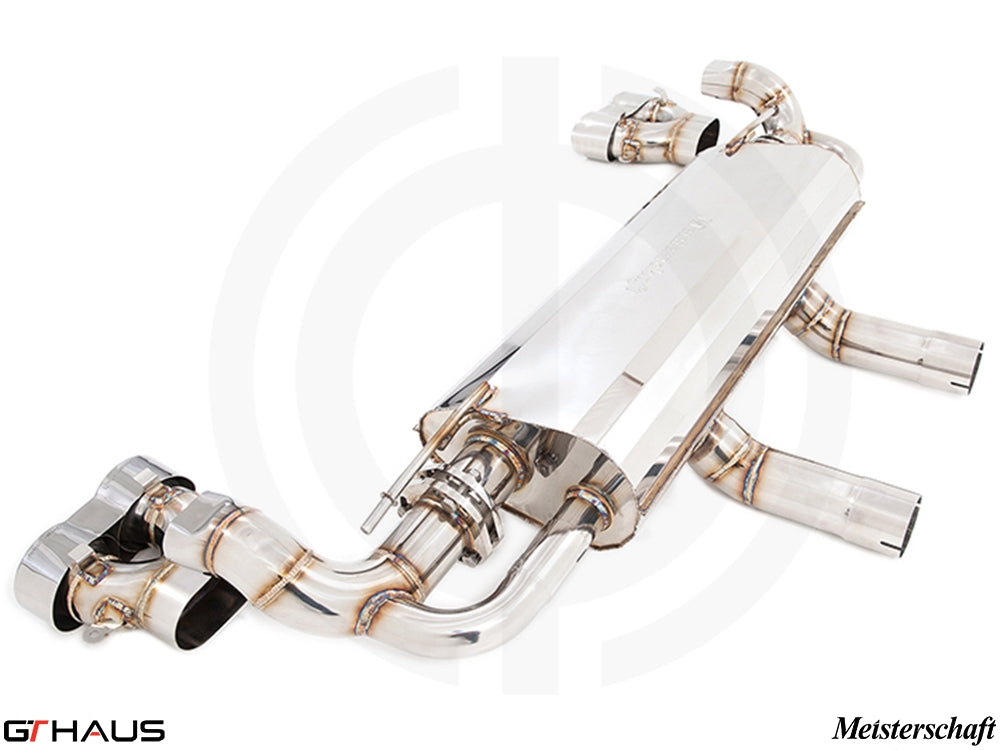 Premium performance exhaust system for Mercedes-Benz GLE63s AMG, featuring stainless steel construction and enhanced sound.