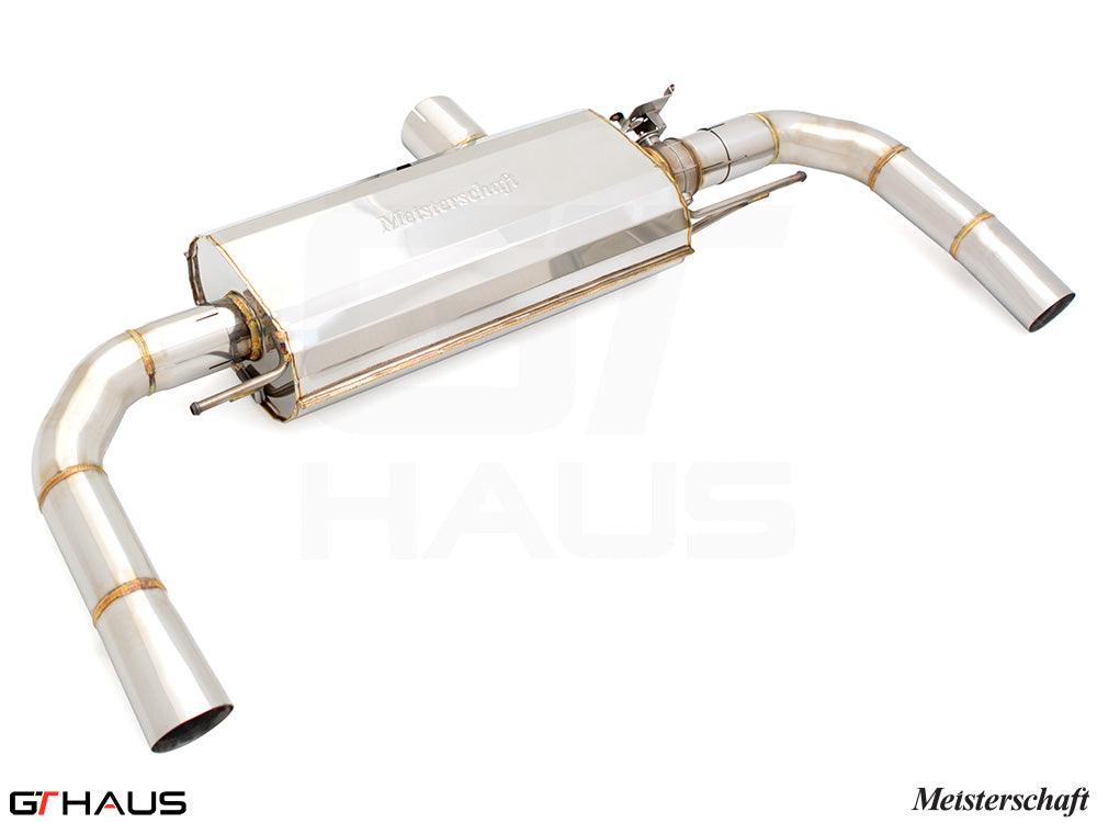 Premium Meisterschaft exhaust system for Mercedes-Benz H247 GLA 45 AMG GEN 2, featuring stainless steel construction and enhanced performance.