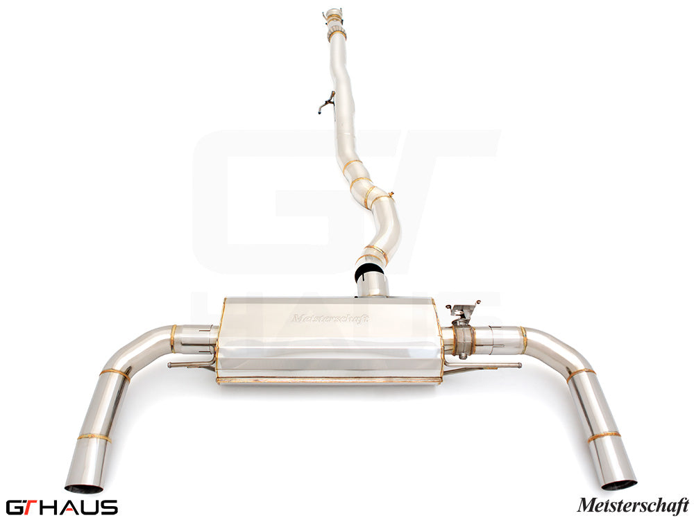 Premium stainless steel exhaust system for Mercedes-Benz H247 GLA 45 AMG GEN 2, enhancing performance and sound.