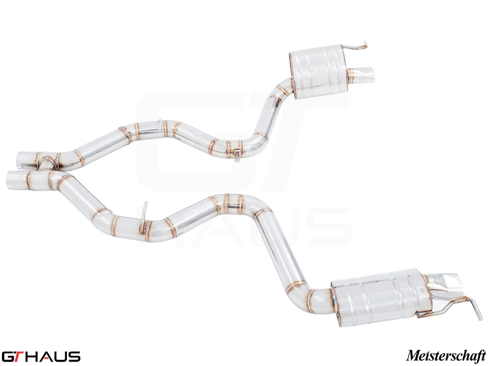 Premium exhaust system for Mercedes-Benz R231 SL-Class SL500/550, featuring stainless steel construction and enhanced performance.