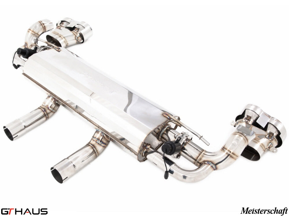 Premium stainless steel exhaust system for Mercedes-Benz GLE63s AMG, featuring electronic valve control for enhanced performance.