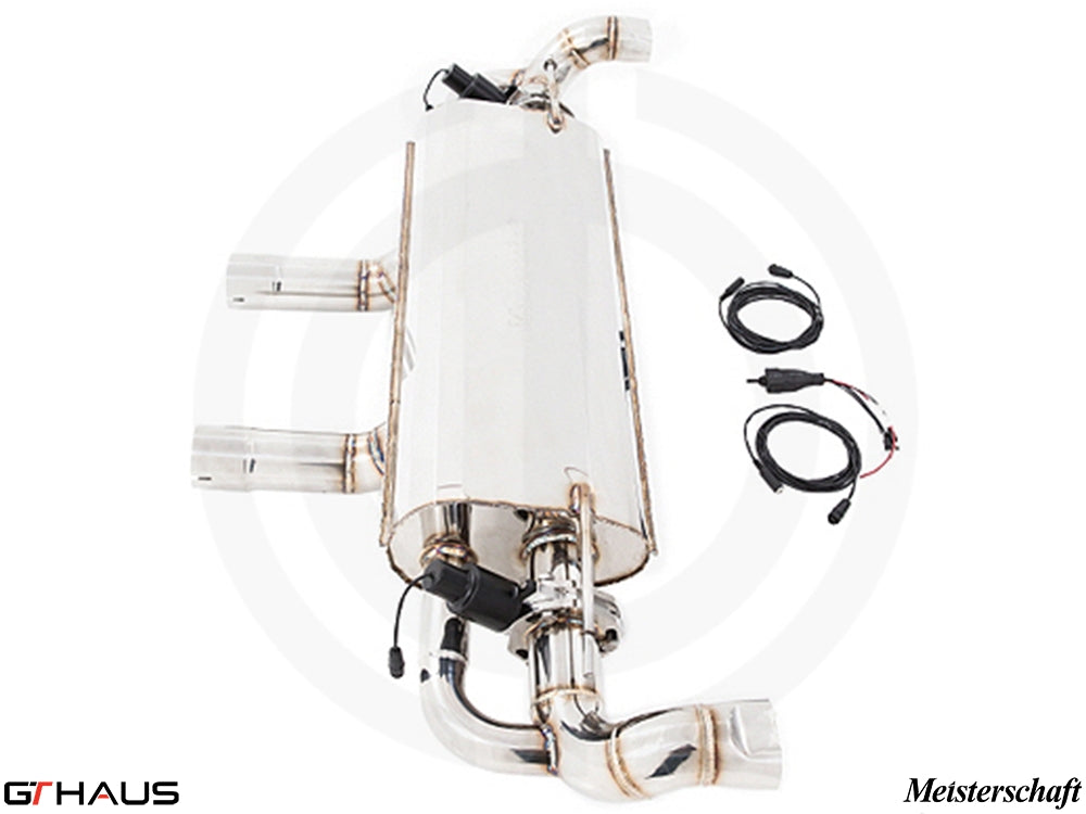 Premium exhaust system for Mercedes-Benz W166 GLE63s AMG, featuring stainless steel construction and electronic valve control.