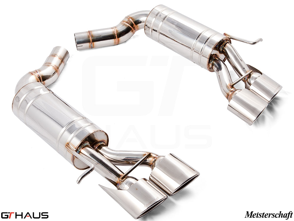 Premium stainless steel exhaust system for Mercedes-Benz W211 E-Class E320/E350 V6 models, enhancing performance and sound.