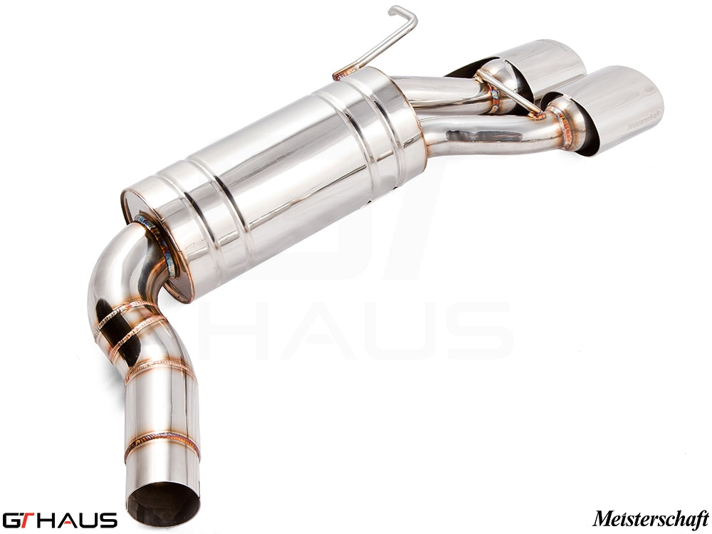 Premium stainless steel exhaust system for Mercedes-Benz W211 E-Class E55 AMG V8 Kompressor, enhancing performance and sound.