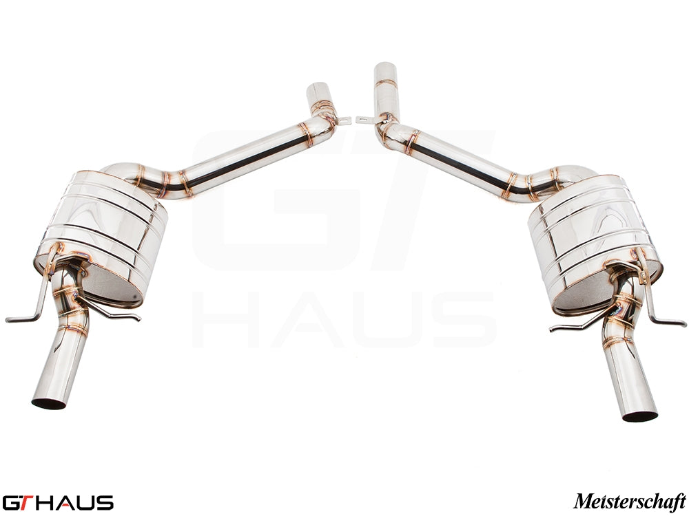 Premium stainless steel exhaust system for Mercedes-Benz W212 E-Class E350/E400 models, enhancing performance and sound.