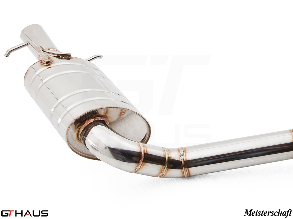 Premium stainless steel exhaust system for Mercedes-Benz W212 E-Class E550 V8 models, enhancing performance and sound.