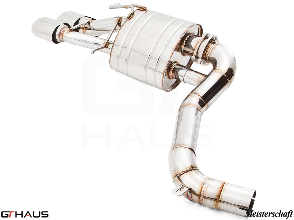Premium stainless steel exhaust system for Mercedes-Benz W212 E-Class E63 AMG V8, enhancing performance and sound.