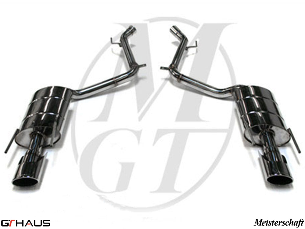 Premium stainless steel exhaust system for Mercedes-Benz W216 CL-Class Coupe CL550 V8, enhancing performance and sound.