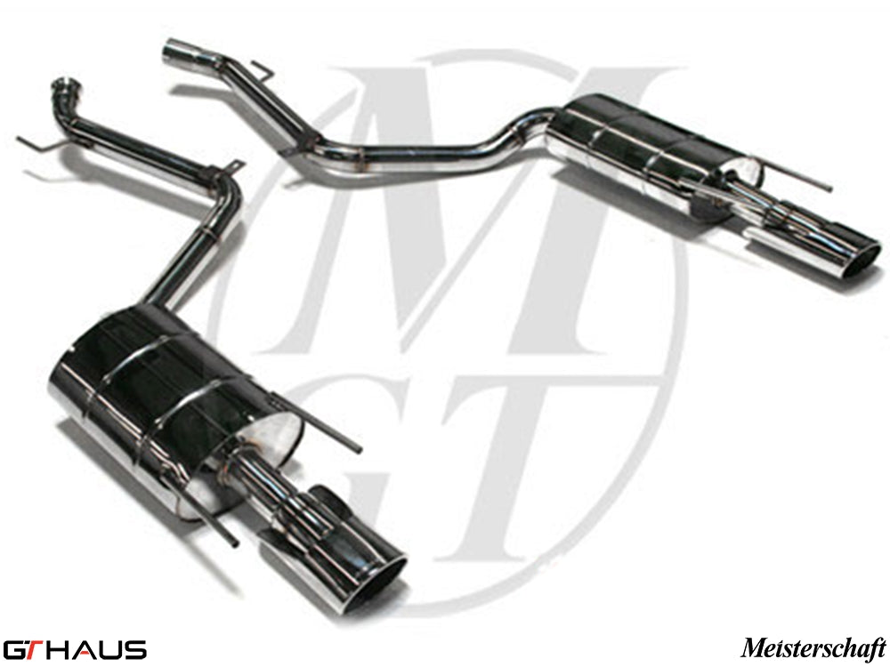 Premium stainless steel exhaust system for Mercedes-Benz W216 CL-Class Coupe CL550 V8, enhancing performance and sound.