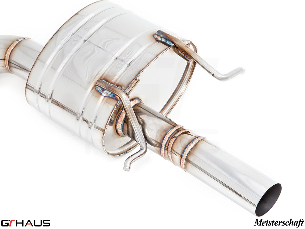 Premium exhaust system for Mercedes-Benz W218 CLS-Class Sedan CLS350, featuring high-quality stainless steel construction.