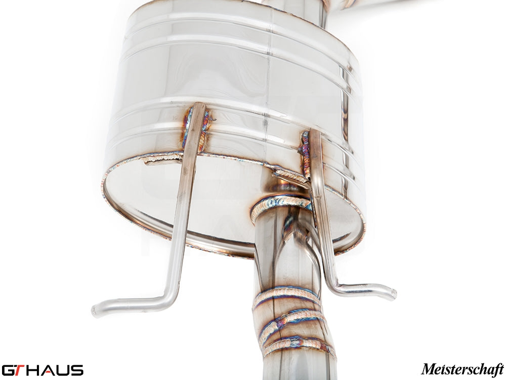 Premium exhaust system for Mercedes-Benz W218 CLS-Class CLS500/550, featuring high-quality stainless steel construction.